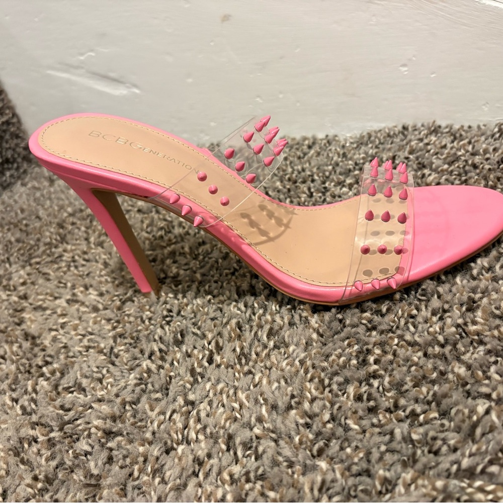 BCBGeneration Pink Studded Heels